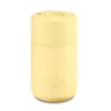 12oz Reusable Cup - Push Button Lid - Buttermilk