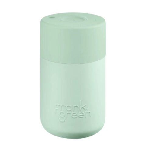 12oz Reusable Cup - Push Button Lid - Mint Gelato
