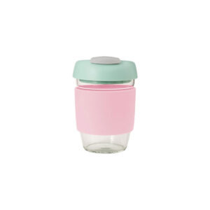 Glass Gocup Reusable Coffee Cup 355ml - Navy/black/charcoal
