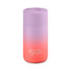 12oz Reusable Cup - Push Button Lid - Lilac Haze / Living Coral