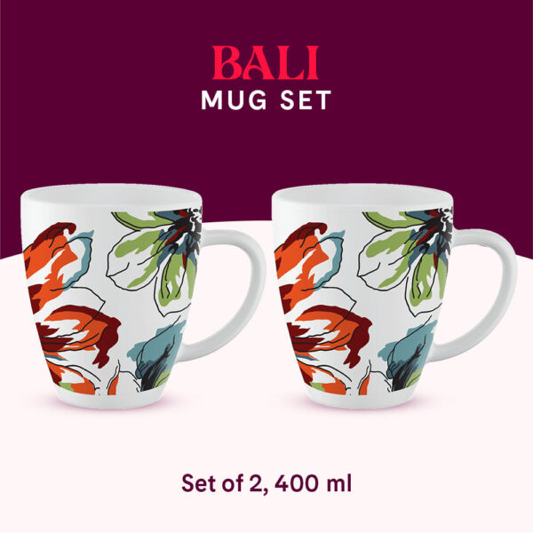Larah by Borosil Bali Mug Set, 400ml x 2