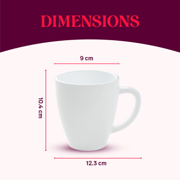 Larah by Borosil Bali Mug Set, 400ml x 2