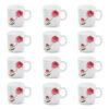 Larah by Borosil Belle Mug Set, 180ml x 12