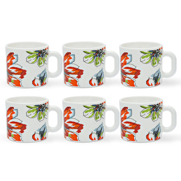 Larah by Borosil Bali Mug Set, 100ml x 6
