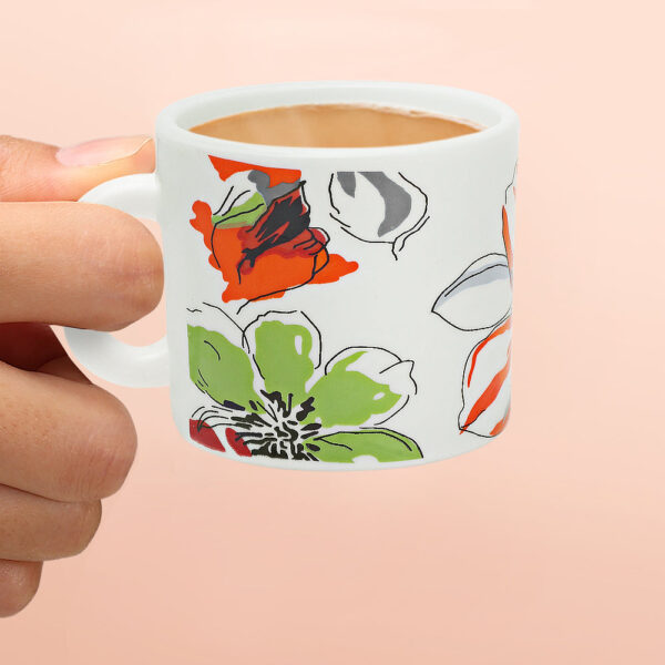 Larah by Borosil Bali Mug Set, 100ml x 6