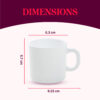 Larah by Borosil Bali Mug Set, 100ml x 6