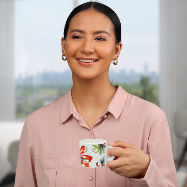 Larah by Borosil Bali Mug Set, 100ml x 6