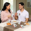 Larah by Borosil Bali Mug Set, 100ml x 6