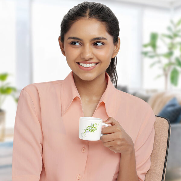 Larah by Borosil Erba Mug Set, 100ml x 6