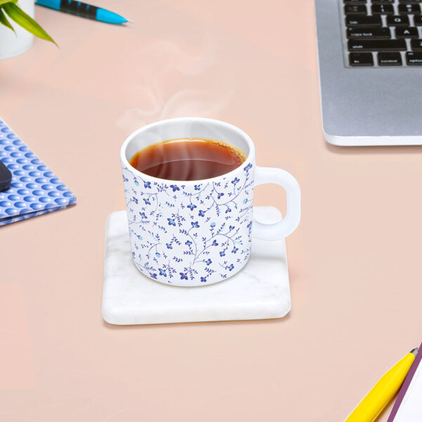 Larah by Borosil Blue Spring Mug Set, 180ml x 6