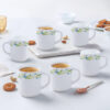 Larah by Borosil Cripper Mug Set, 240ml x 6