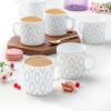 Larah by Borosil Angel Grey Mug Set, 240ml x 2