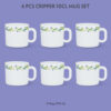 Larah by Borosil Cripper Mug Set, 240ml x 2