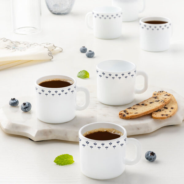 Larah by Borosil Fabula Mug Set, 240ml x 2