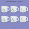Larah by Borosil Breeze Mug Set, 240ml x 2
