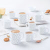Larah by Borosil Angel Grey Mug Set, 240ml x 2