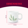 Larah by Borosil Breeze Mug Set, 240ml x 2