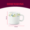 Larah by Borosil Cripper Mug Set, 240ml x 2