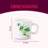 Larah by Borosil Fern Mug Set, 240ml x 2