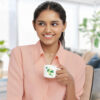 Larah by Borosil Fern Mug Set, 240ml x 2