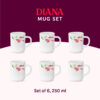 Larah by Borosil Diana Mug Set, 240ml x 2