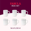 Larah by Borosil Fabula Mug Set, 240ml x 2