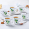 Larah by Borosil Fern Mug Set, 240ml x 2