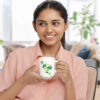 Larah by Borosil Fern Mug Set, 240ml x 2